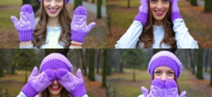 DIY: knitted hat and gloves