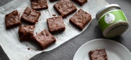 healthy brownies with coconut butter