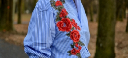 2 spôsoby ako nosiť oversize vyšívanú košeľu // embroidered floral shirt