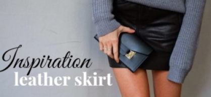 Inspiration - leather skirt