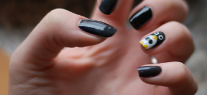 Penguin on my nails