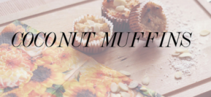 Zdravé kokosové muffiny