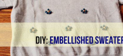 DIY: Embellished sweater